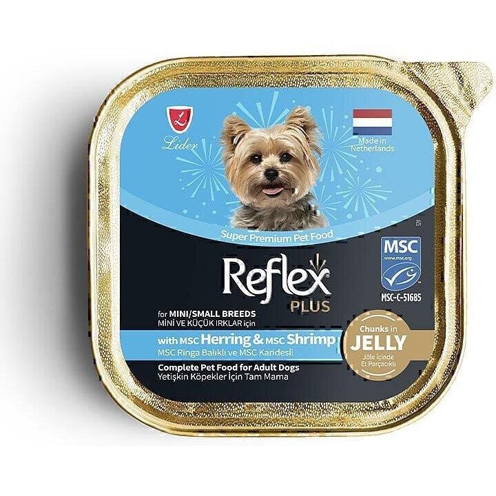 ووم سگ رفلکس پلاس طعم شاه ماهی و میگو